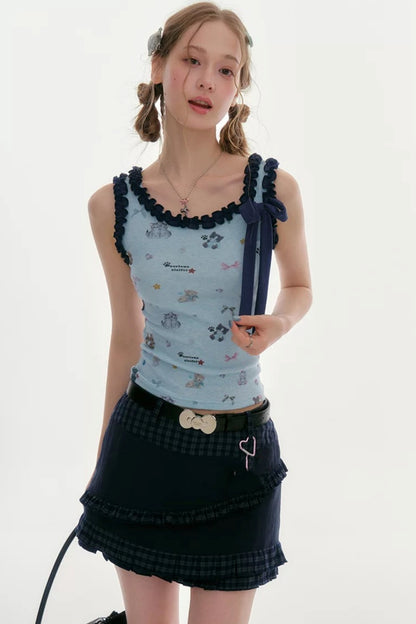Cat Paradise Ruffled Camisole