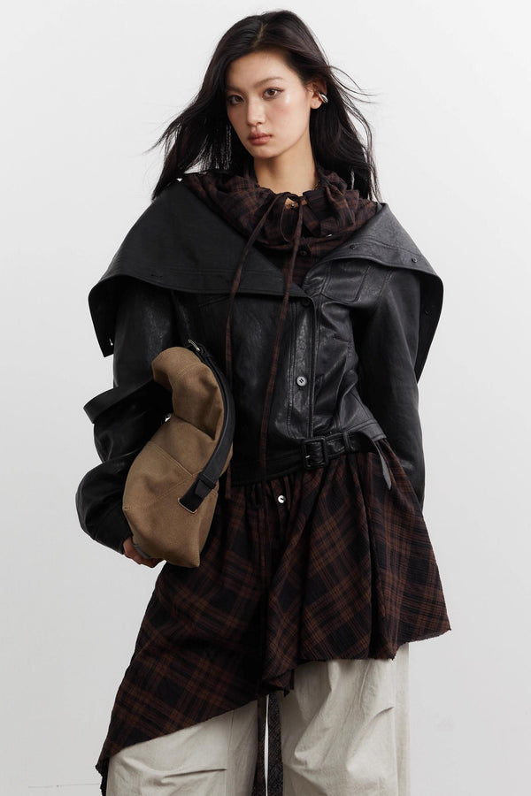 Urban Nomad Plaid PU Jacket