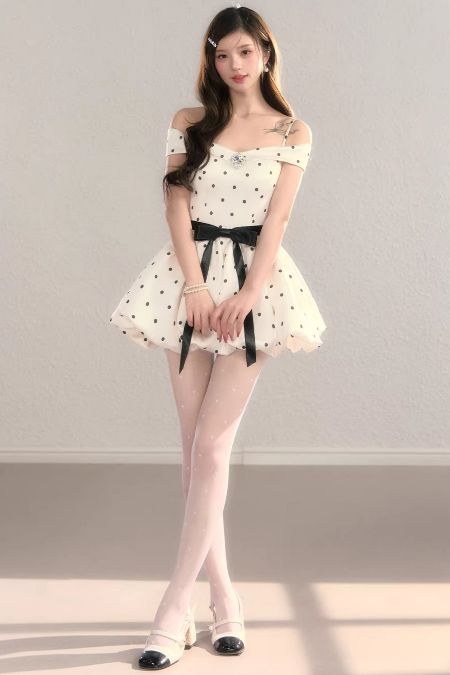 French Polka Dot Dress