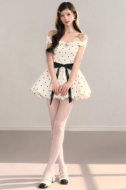 French Polka Dot Dress