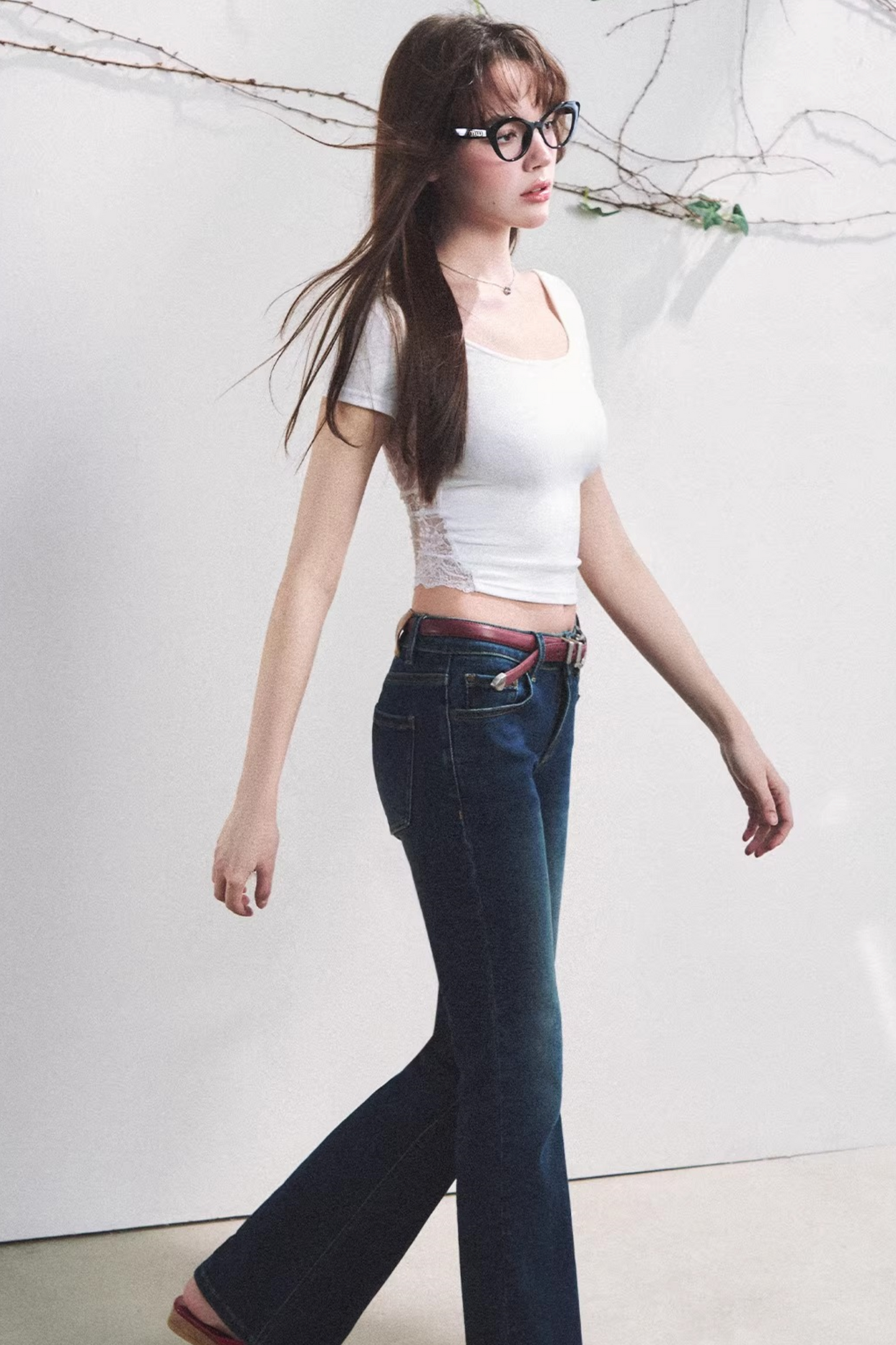 Dewdrop Lace Backless Top