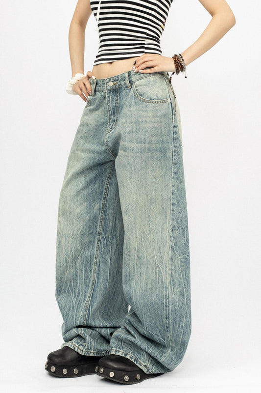 Vintage Denim Wide-Legs