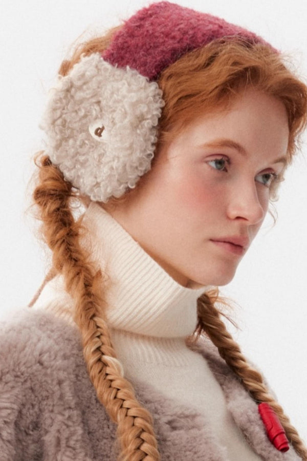 Winter Wool Lace-Up Earmuffs