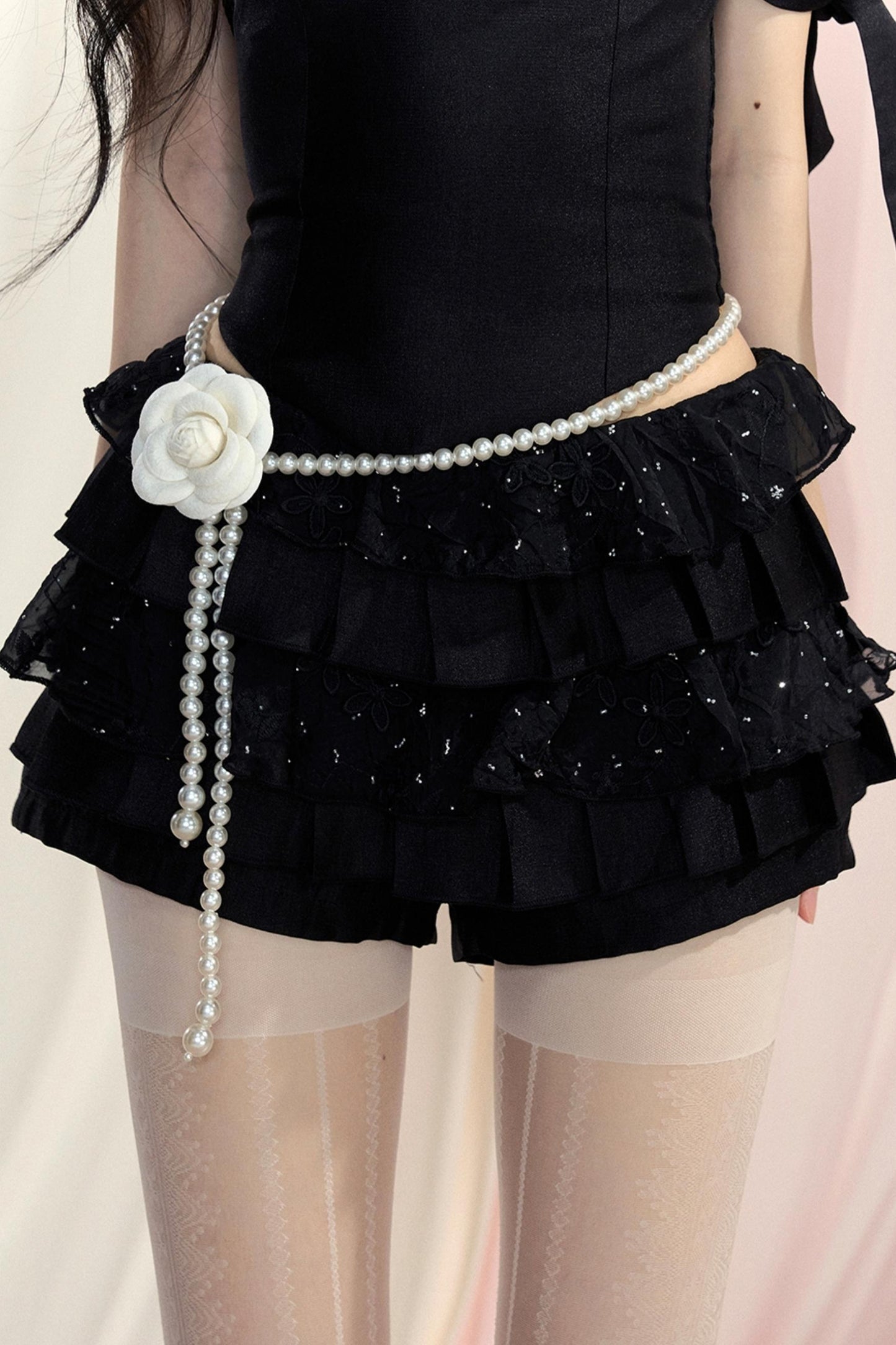 Floral Pleated Skirt