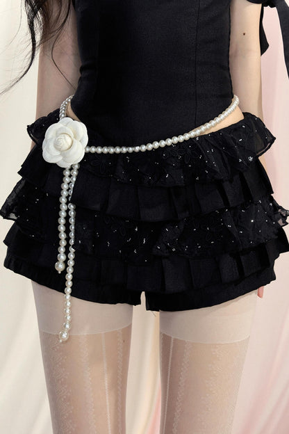 Floral Pleated Skirt