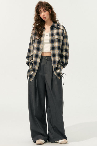 Loose Drape Straight Pants