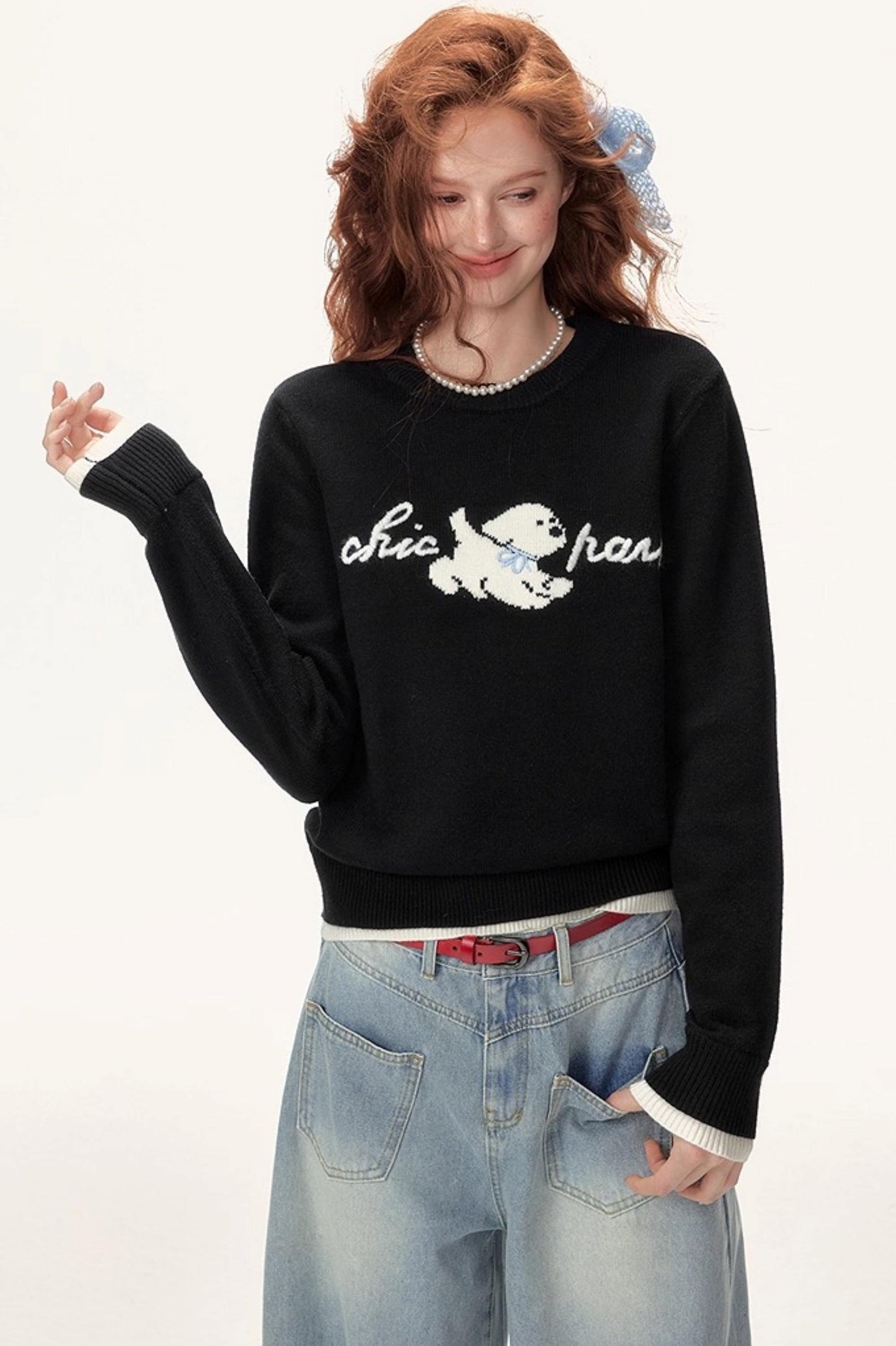 Winter Sweet Knit Sweater Girl