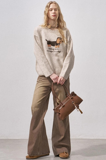 Dachshund Soft Knit Sweater