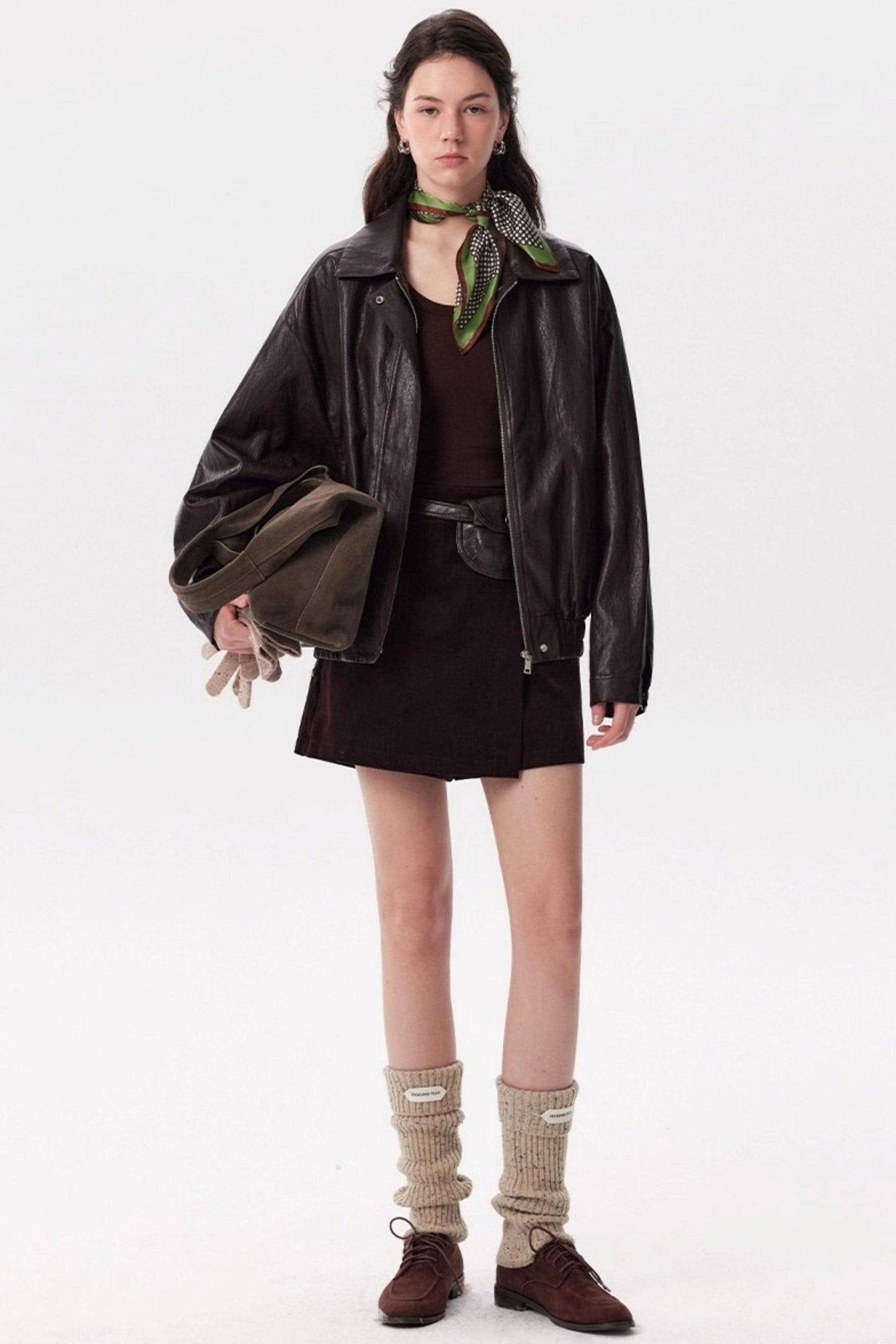 Caramel Wax PU Leather Jacket