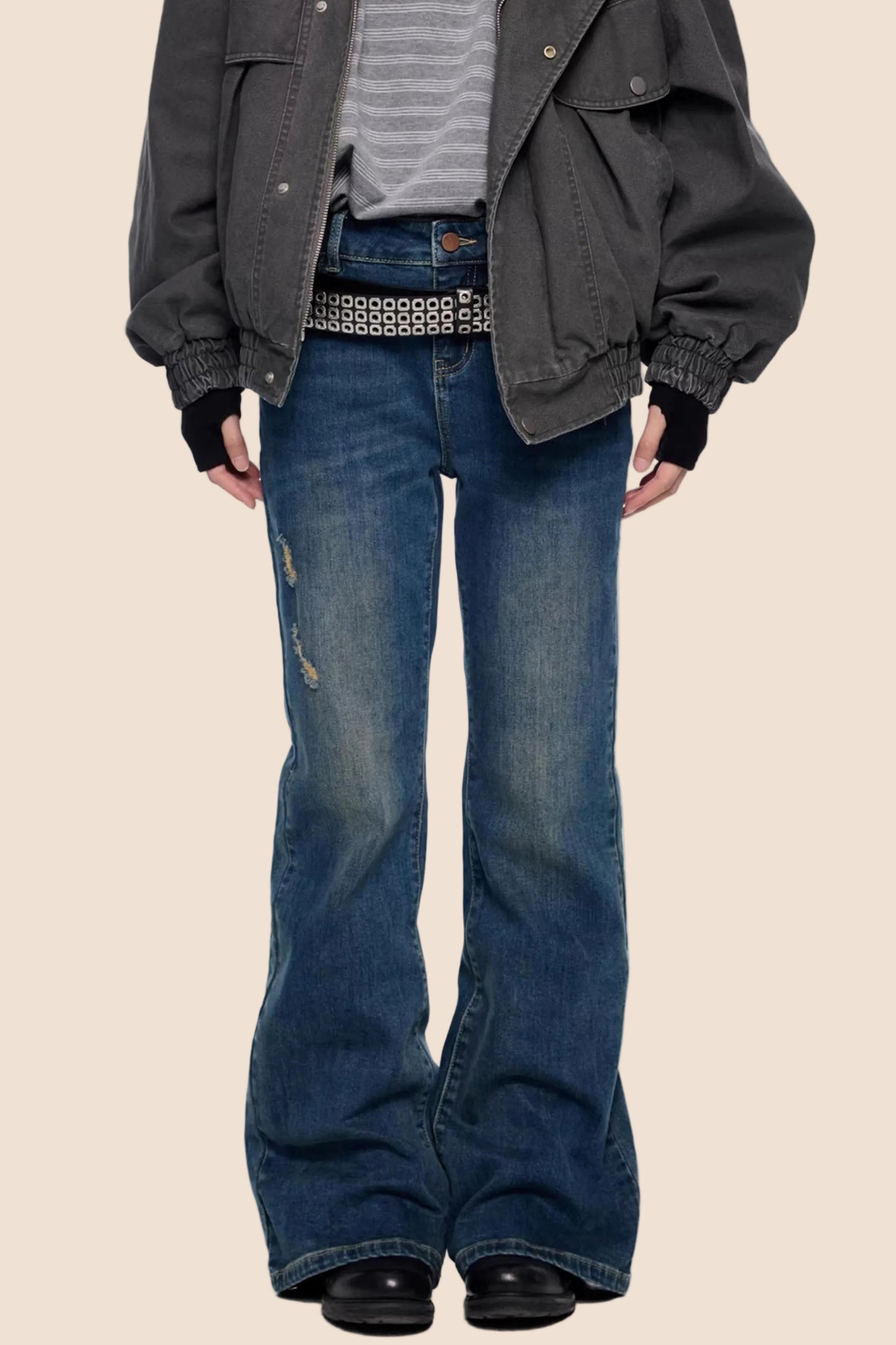 Mikro-weit Retro Schlaghosen