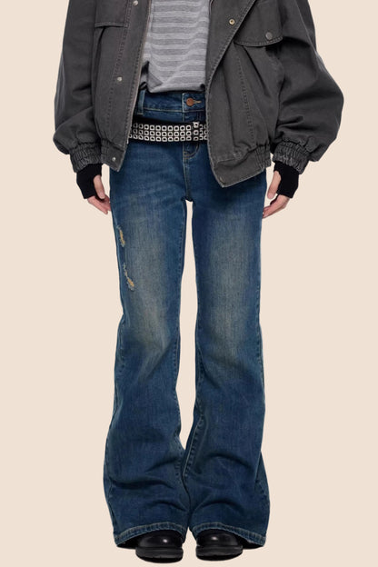 Mikro-weit Retro Schlaghosen