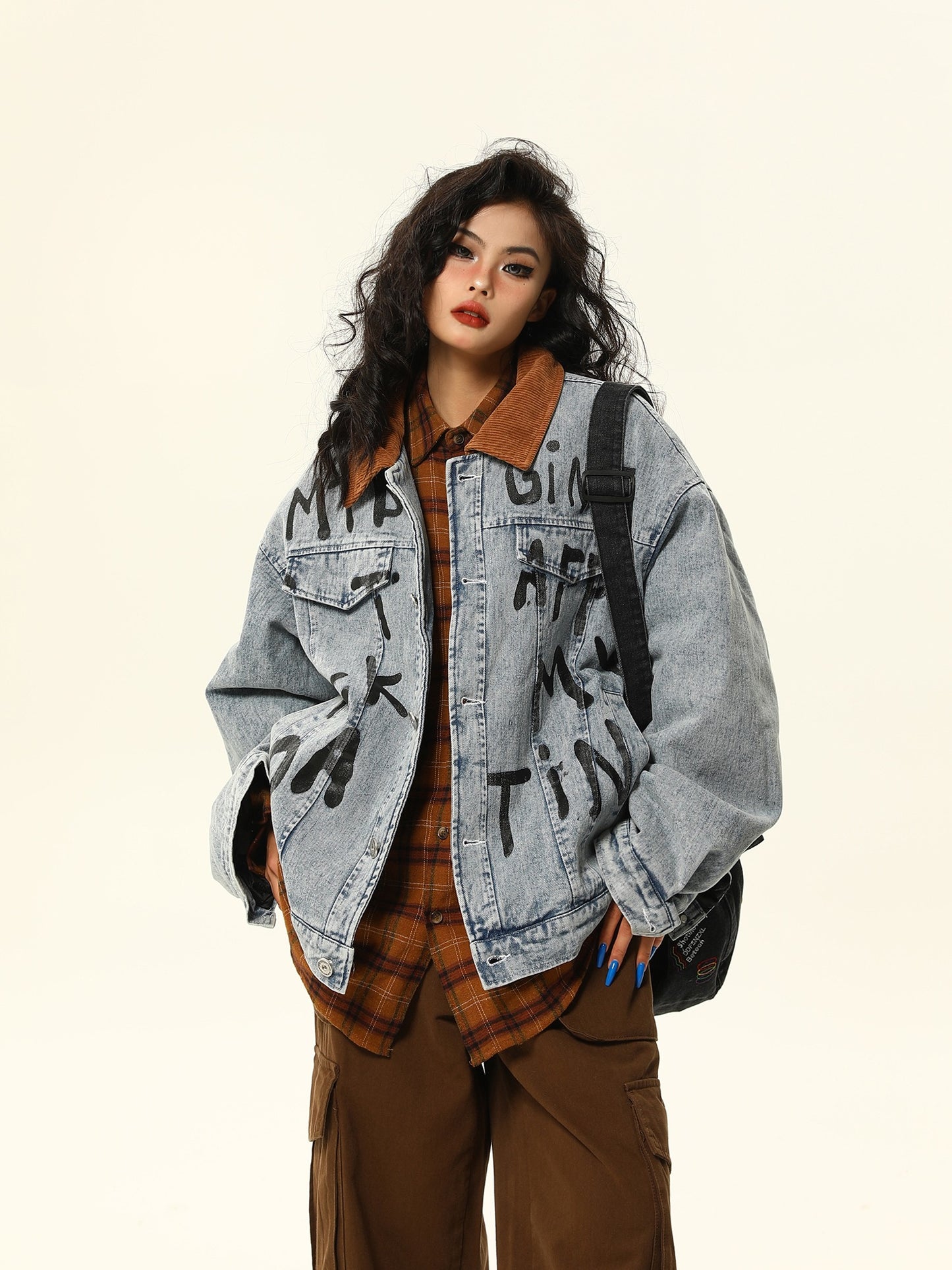 American Retro Fleece Denimjacke