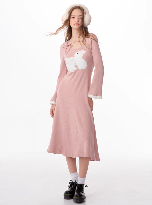 american vintage bunny thin dress
