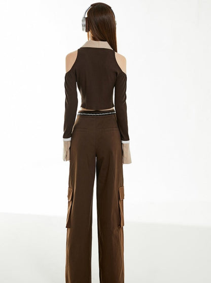 American Vintage Cargo Wide-leg Pants