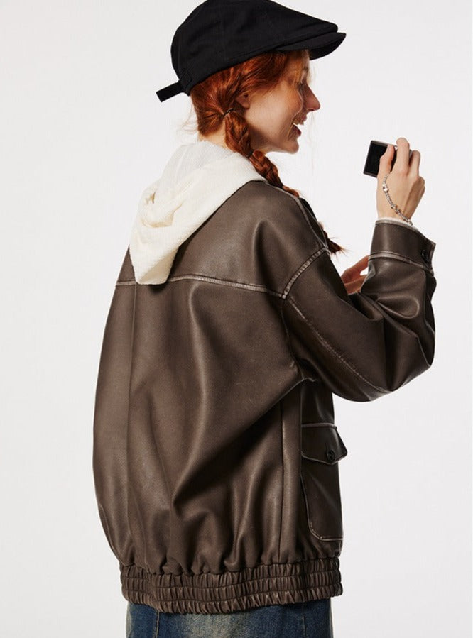 Retrol PU Leather Jacket