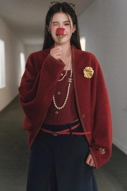 Batwing Wool Cocoon Coat Set-Up