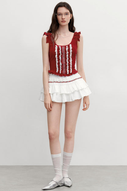 Vintage Embroidered Half Skirt