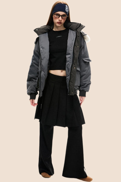 Hooded Winter Overalls Cotton Jacket