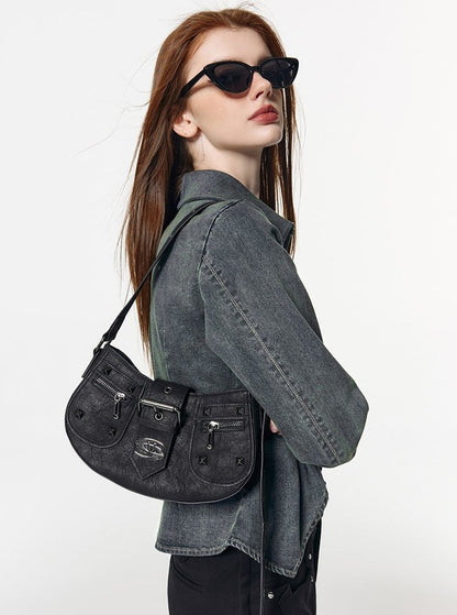 Black shoulder bag