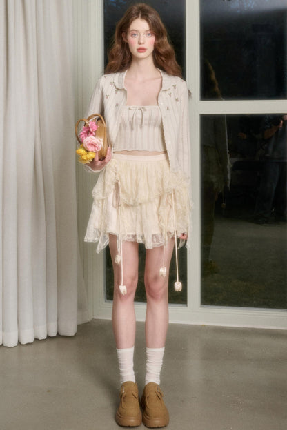 Tulip Lace Bustier Skirt