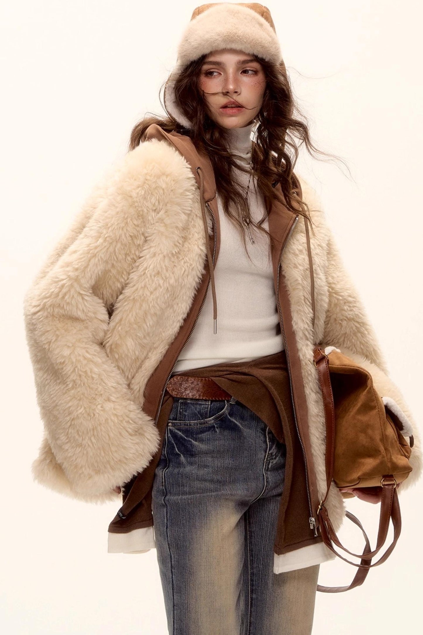 Wool-Blend Turtleneck Top