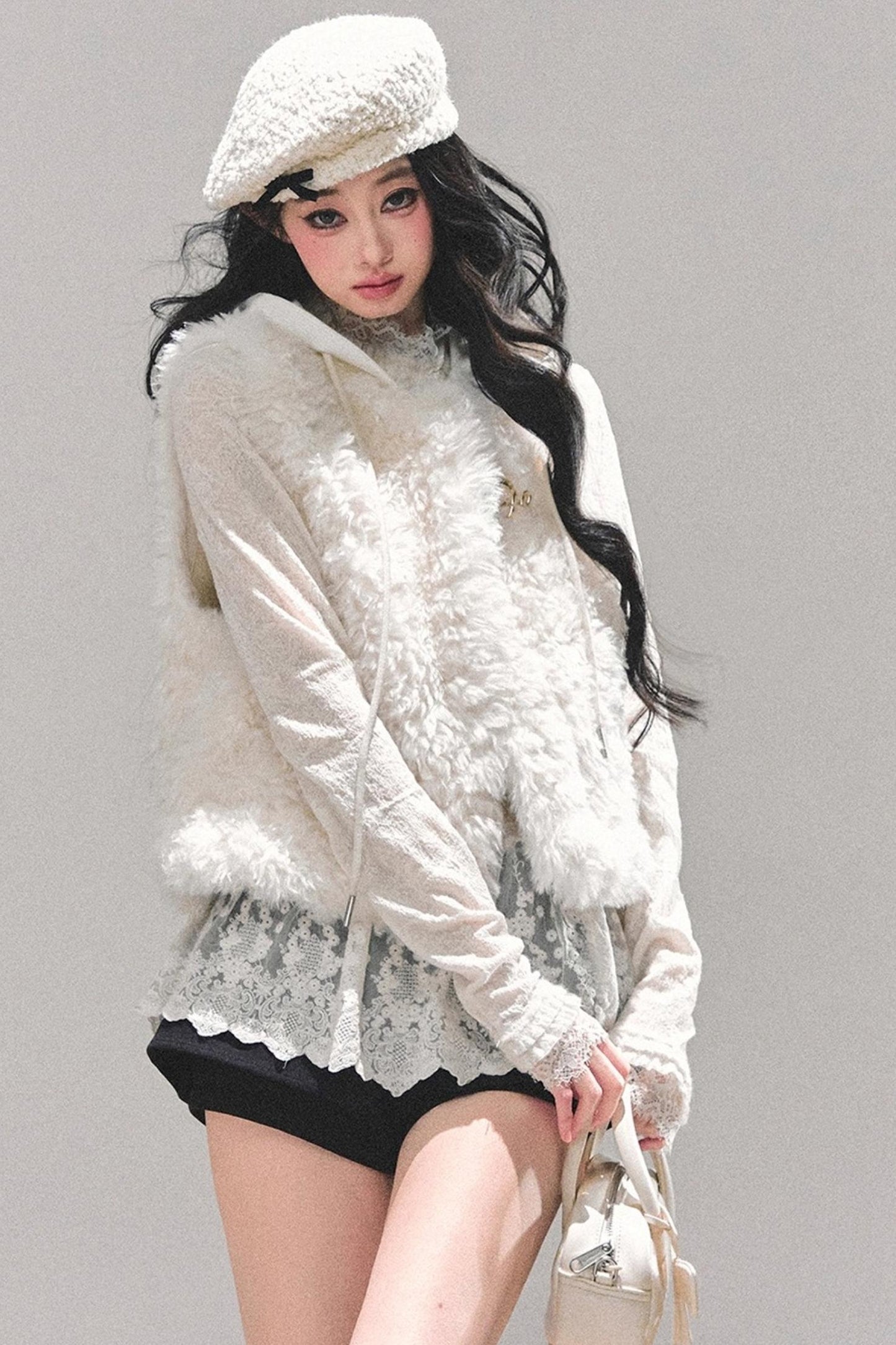 French Lamb Wool Vest Jacket