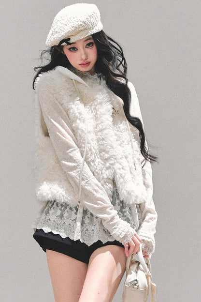 French Lamb Wool Vest Jacket