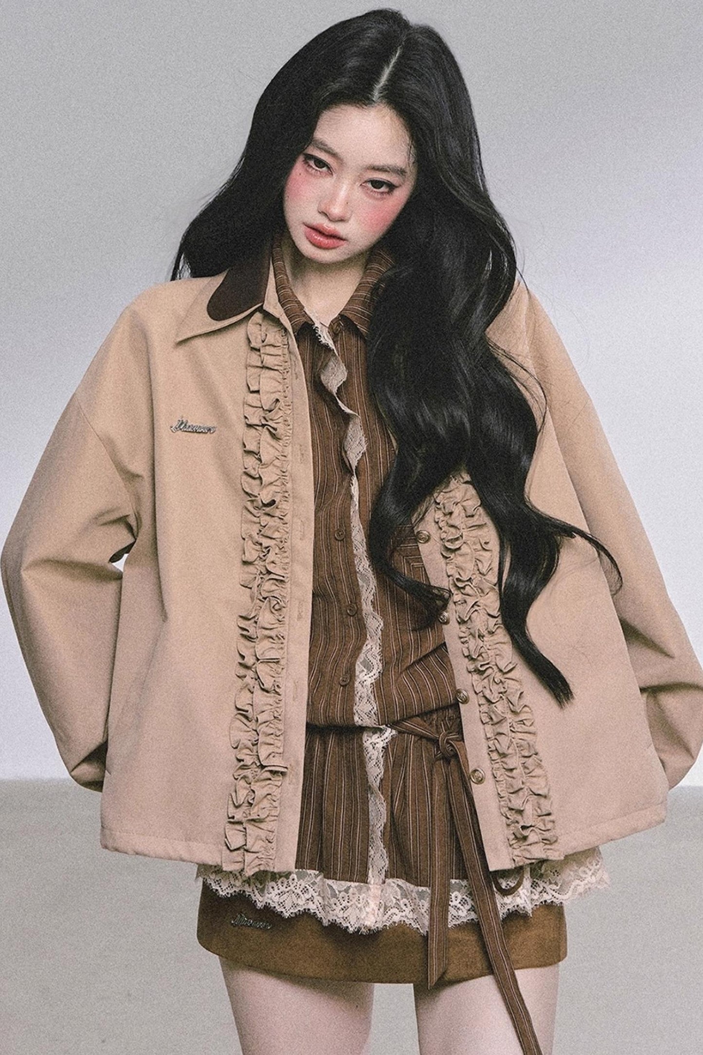 Autumn Two-Piece Jacket Skirt Set-Up