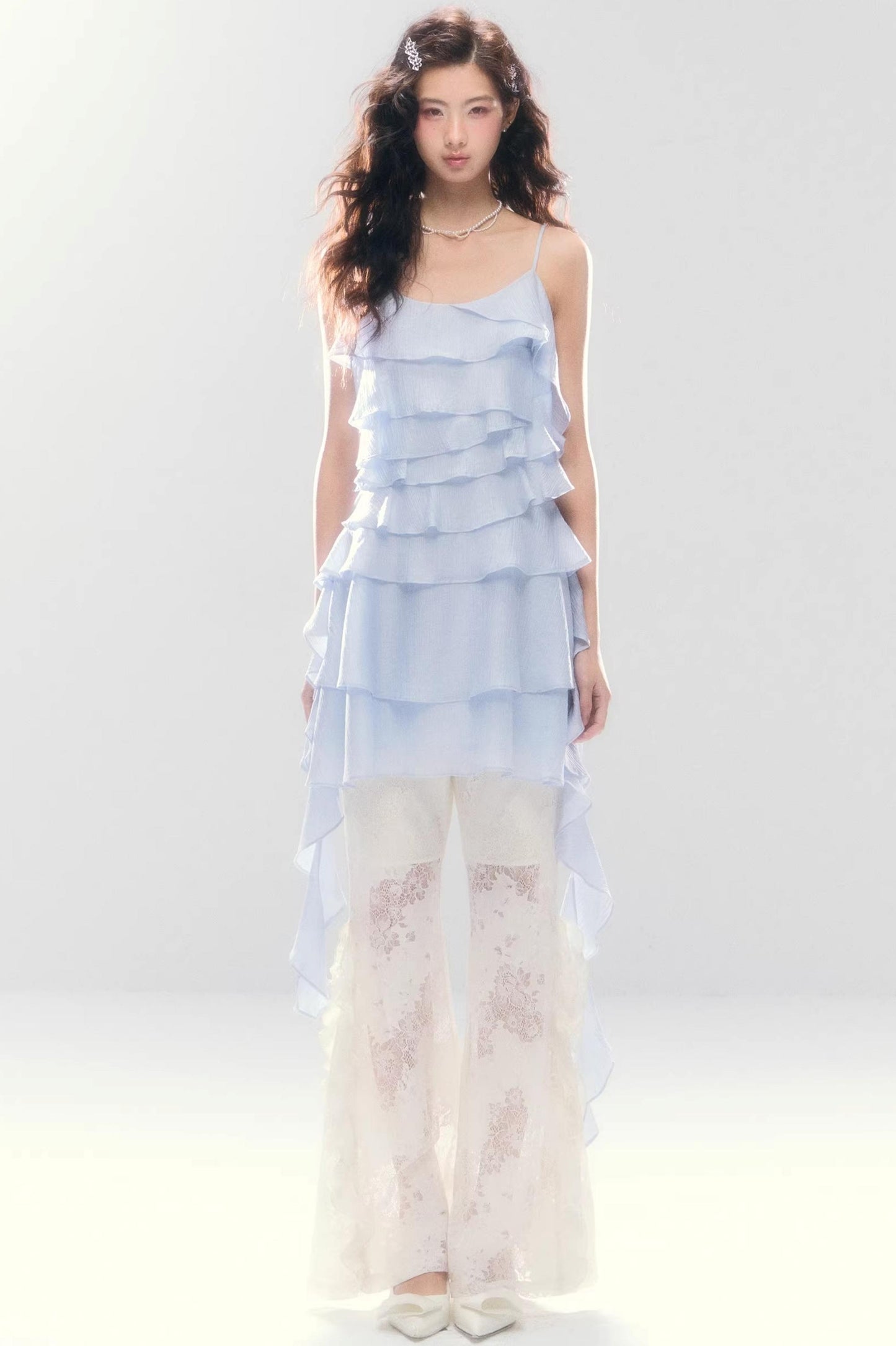 Three-Dimensional Ruffle Dress