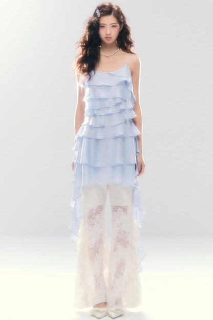 Three-Dimensional Ruffle Dress