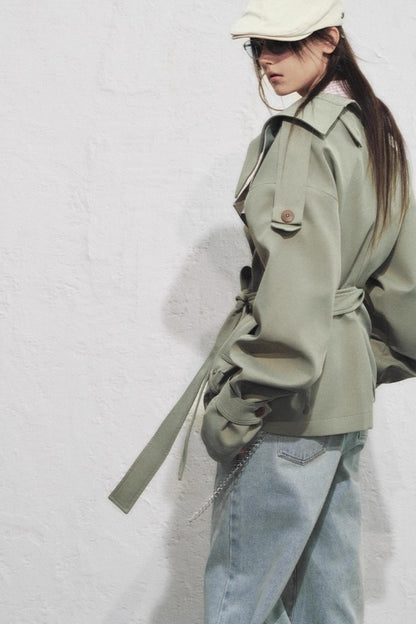 Classic Stand-Up Collar Trench Coat