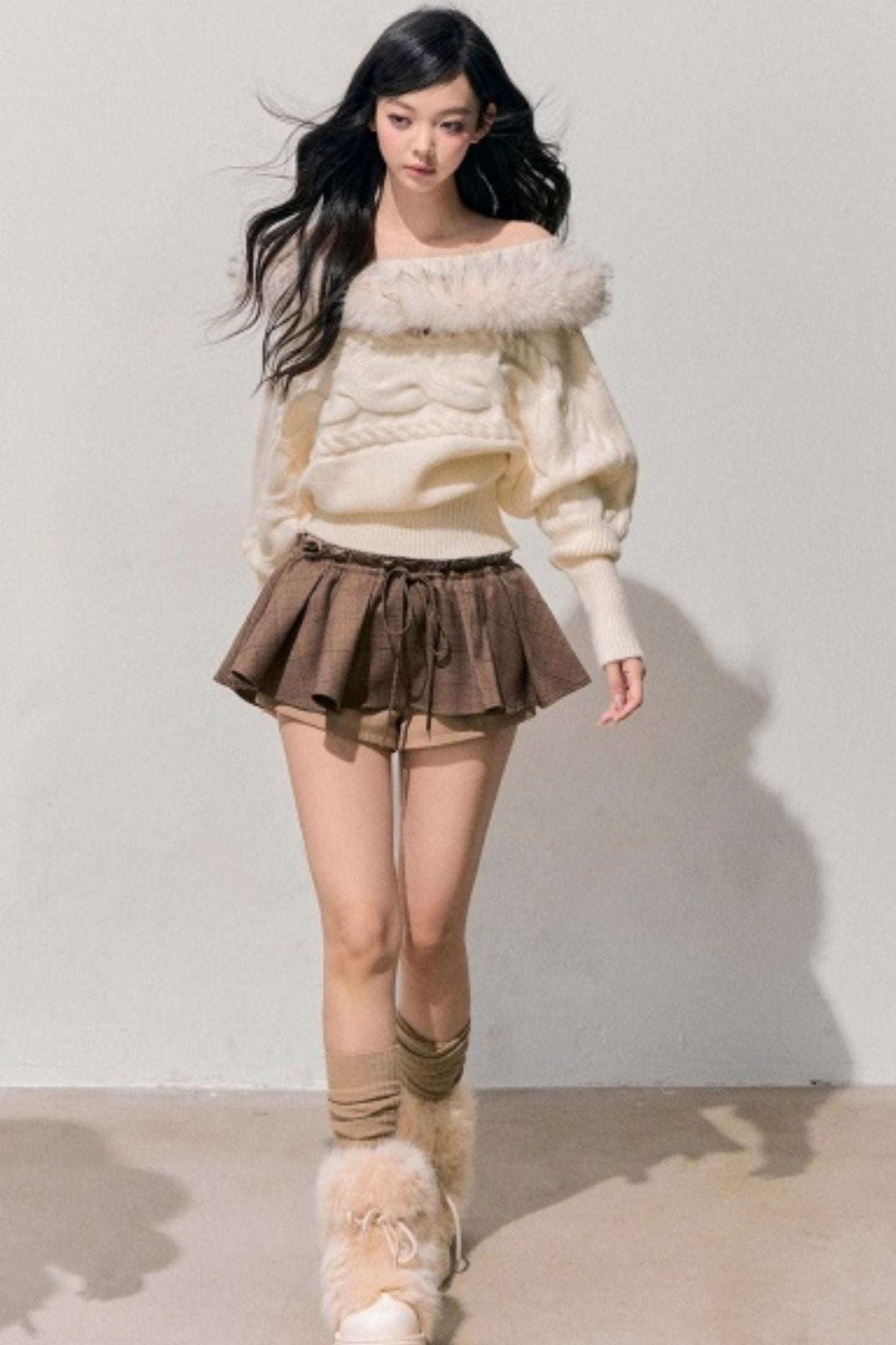 Tea Fragrance Mohair Sweater