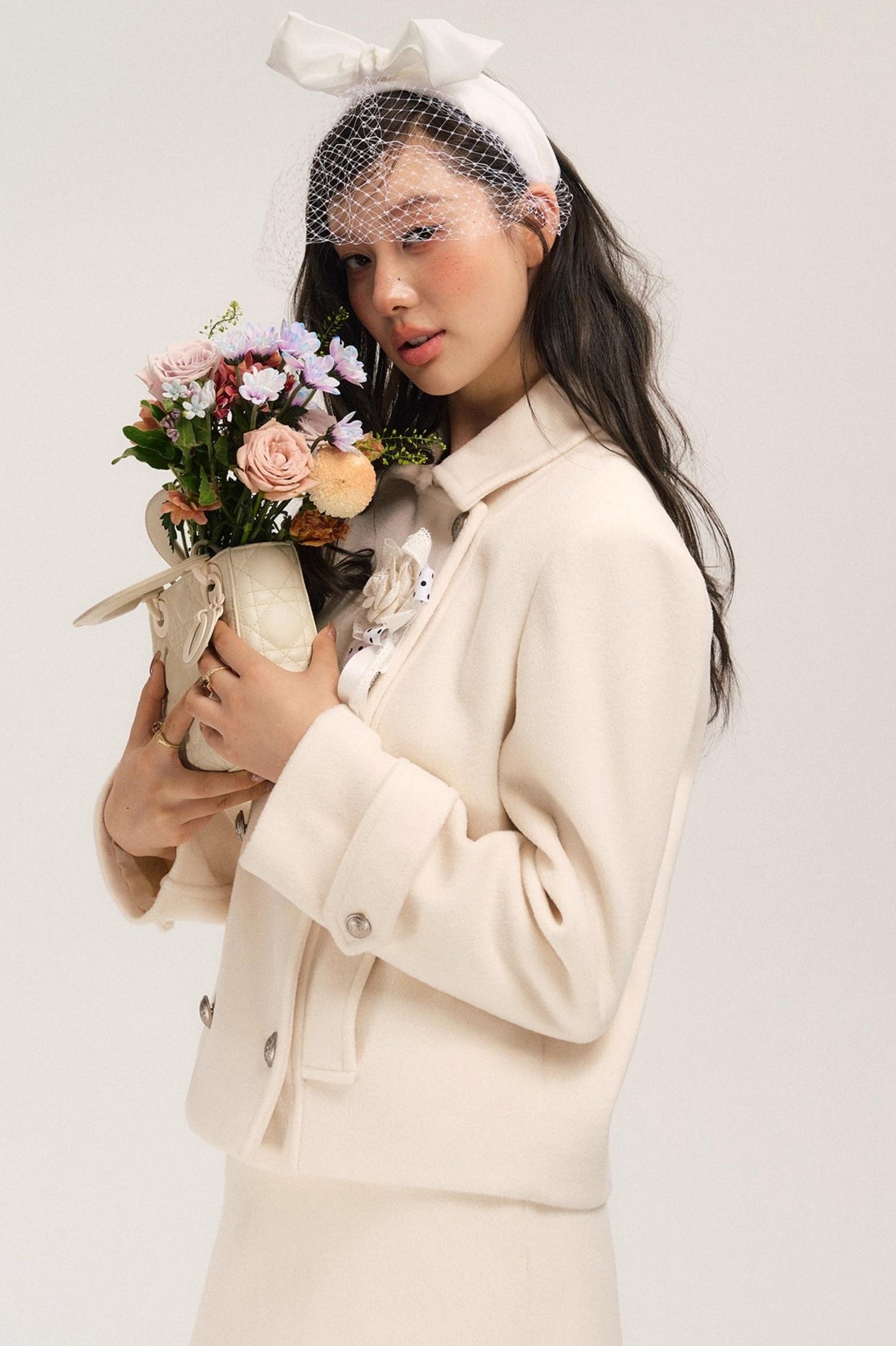 Flight Diary Woolen Jacket & Skirt Set-Up