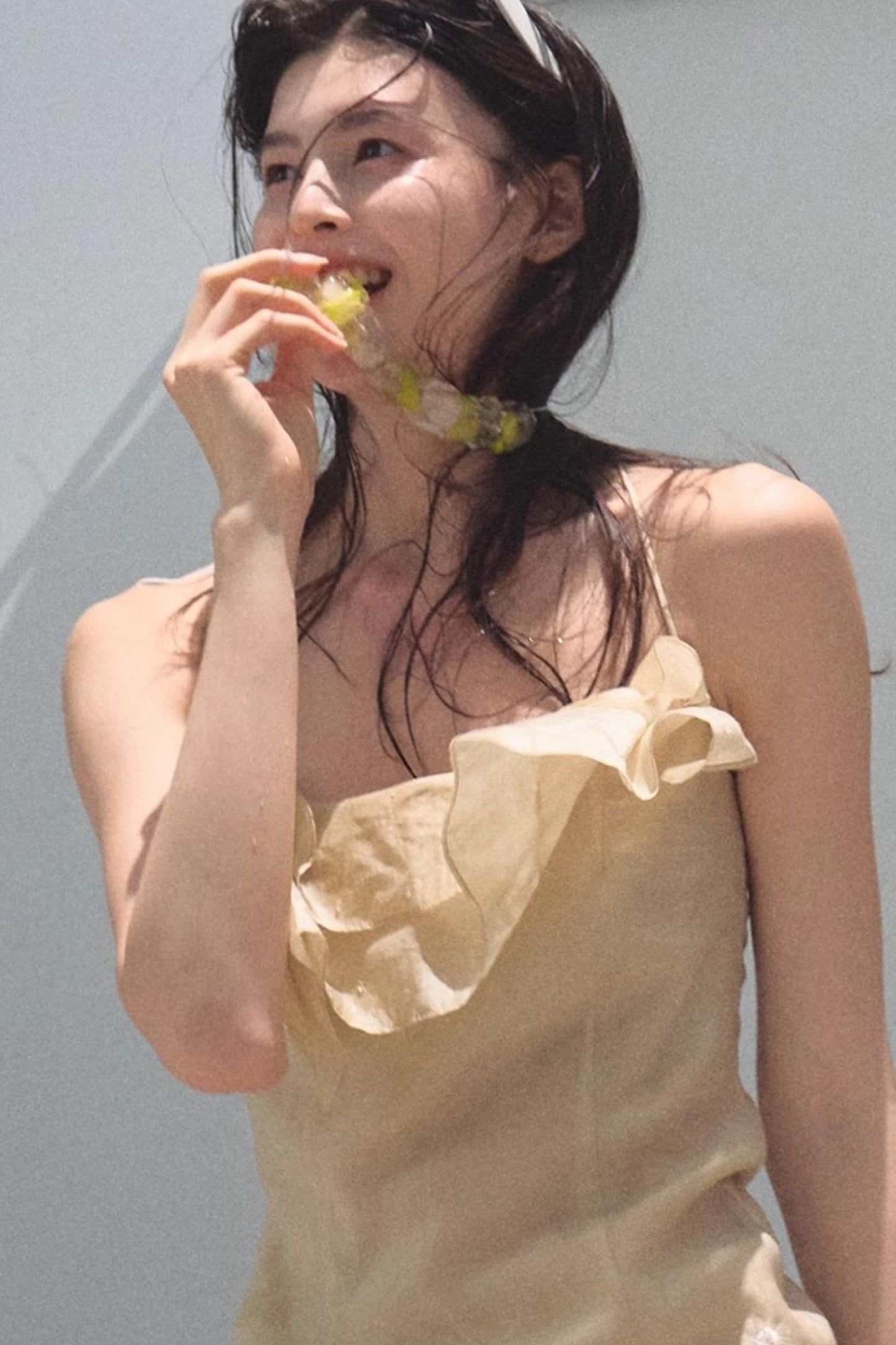 Summer Ruffled Camisole Skirt Set-Up