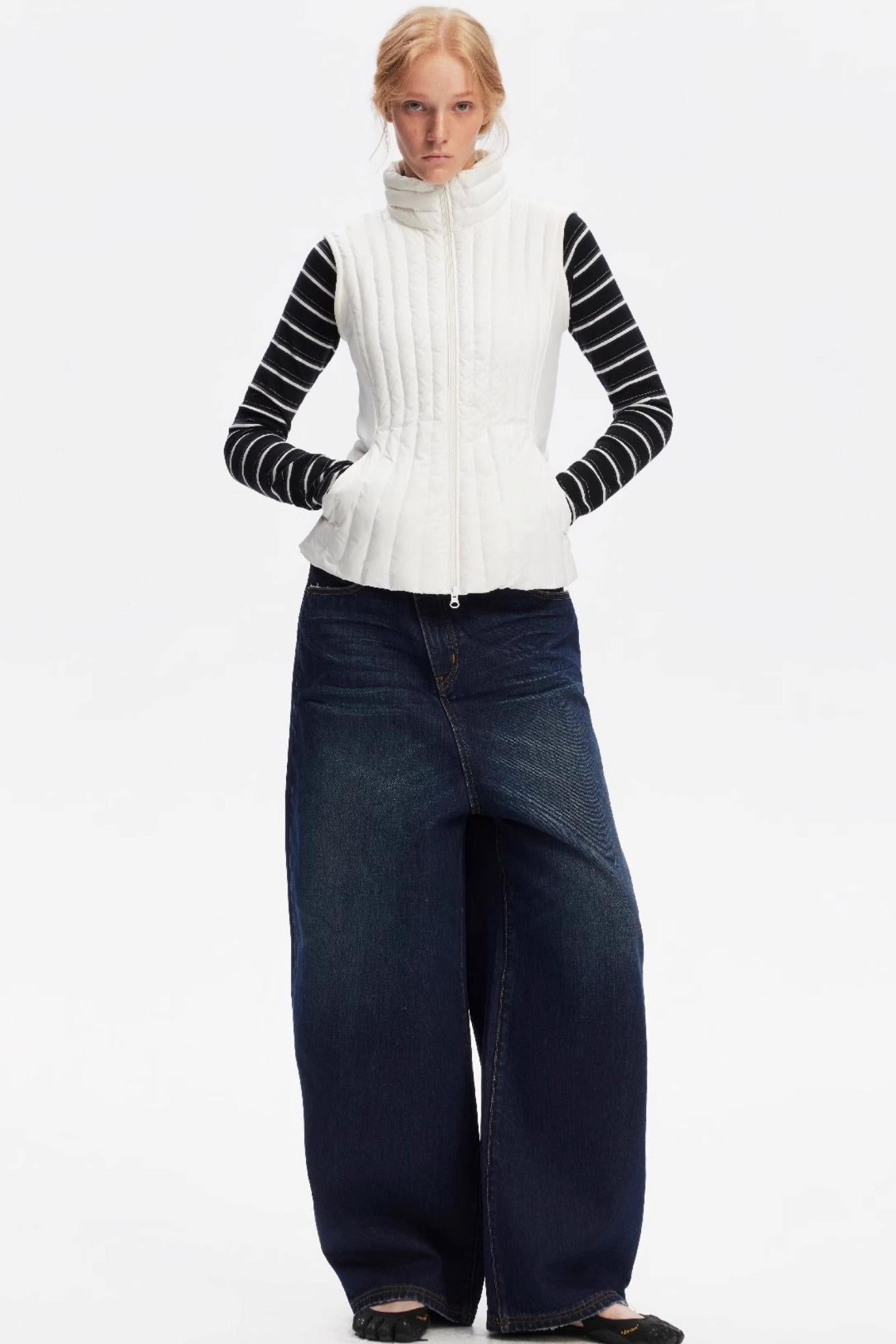 Vintage Yellow Distressed Jeans