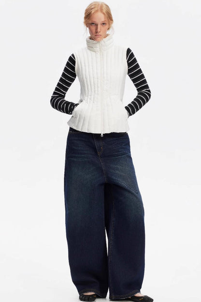 Vintage Yellow Distressed Jeans