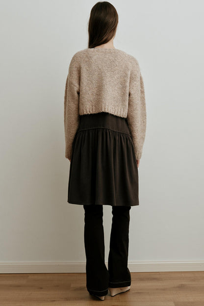 Light Luxury Wool Jacquard Top