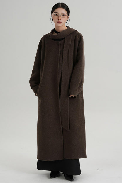 Temperament Woolen Long Coat