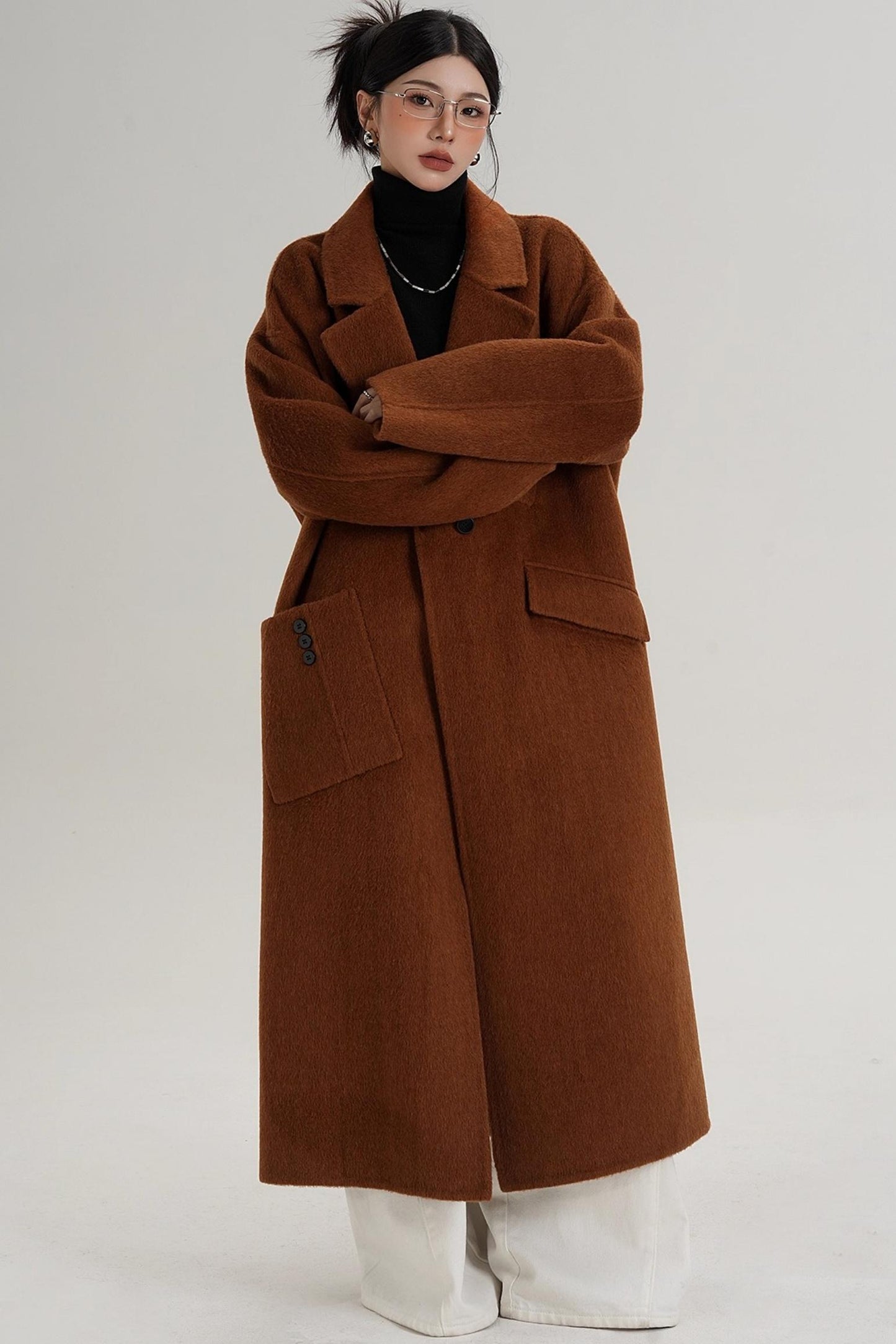 Pocket Design Wool Coat