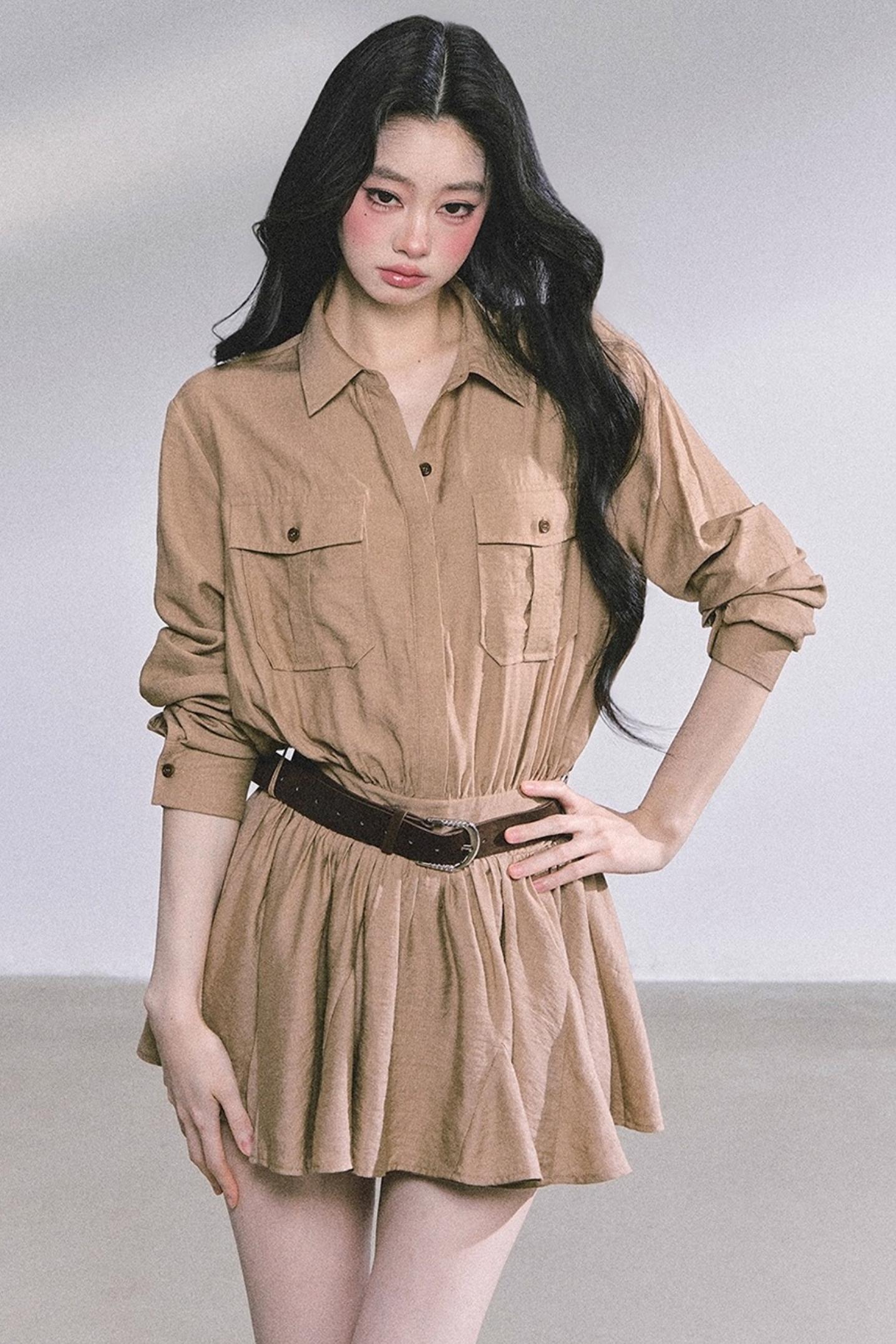 Plaid Two-Piece Winter Dress Set-Up