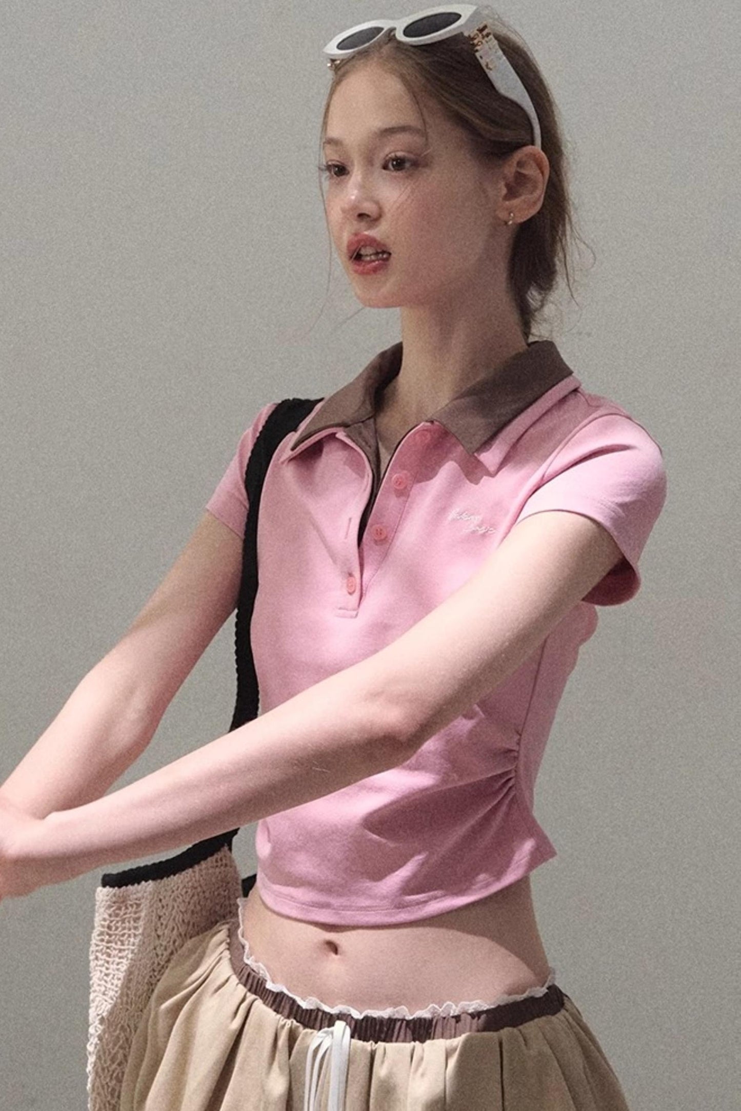 Vintage Lace Poncho Polo Skirt Set-Up