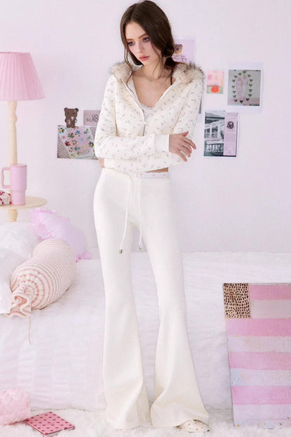 Bear Print Sweater Suspender Set-Up