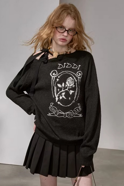 Knitted Two-Piece Sweater Pants Set