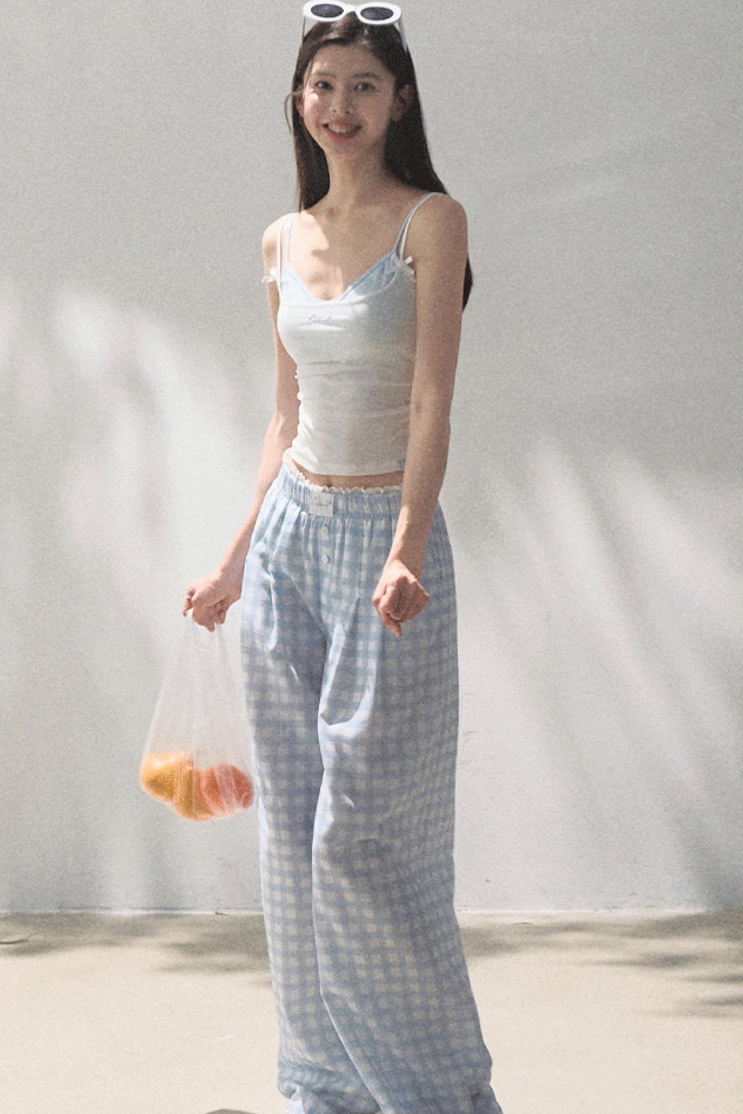 Wide-Leg Tencel Hemp Pants Set-Up