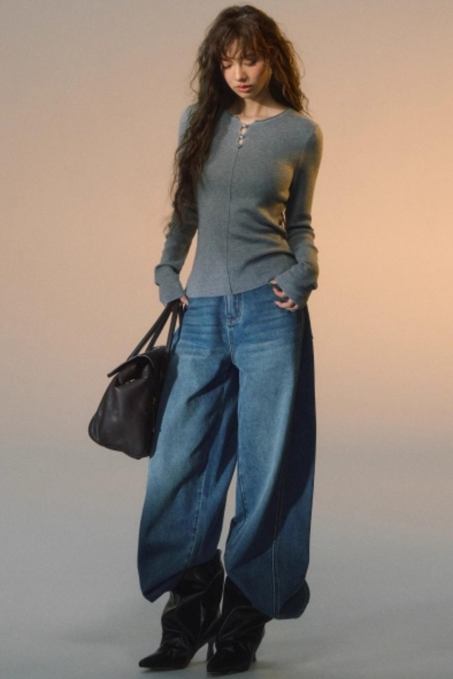 Line-Breasted Base T-Shirt