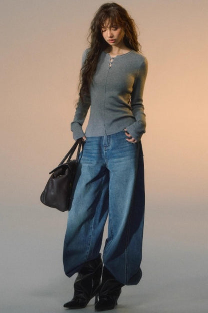 Line-Breasted Base T-Shirt