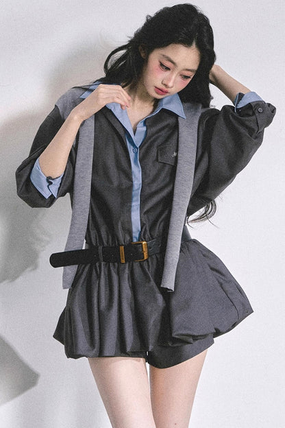 Autumn Bud Slim Dress Set-Up