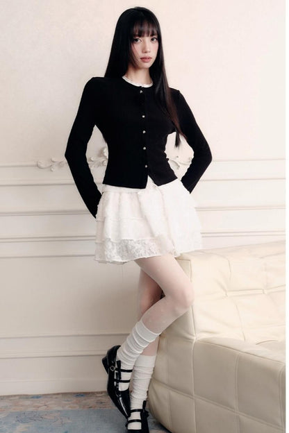 Flower Knit Cardigan