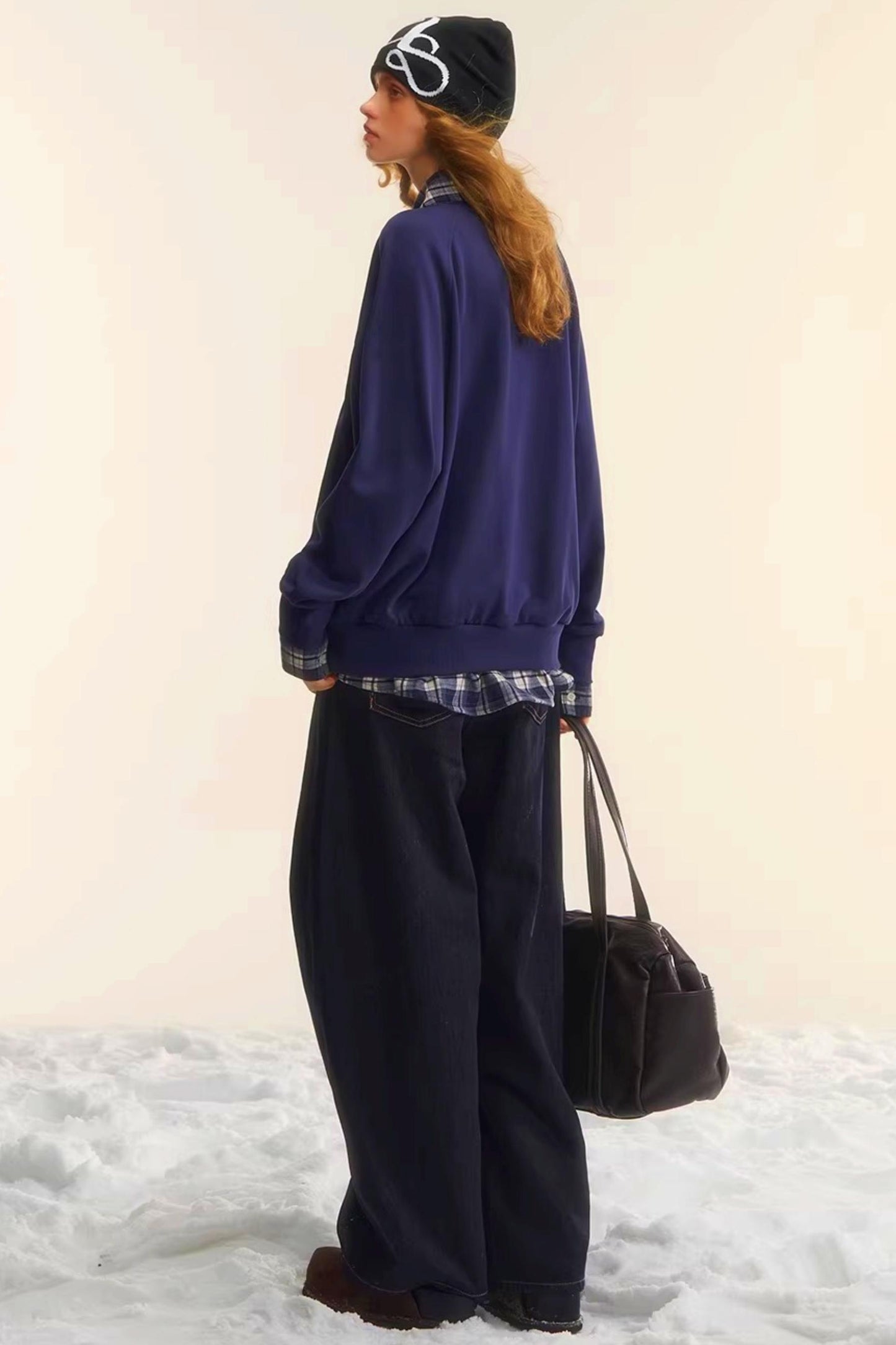 Brushed Distressed Retro Jeans