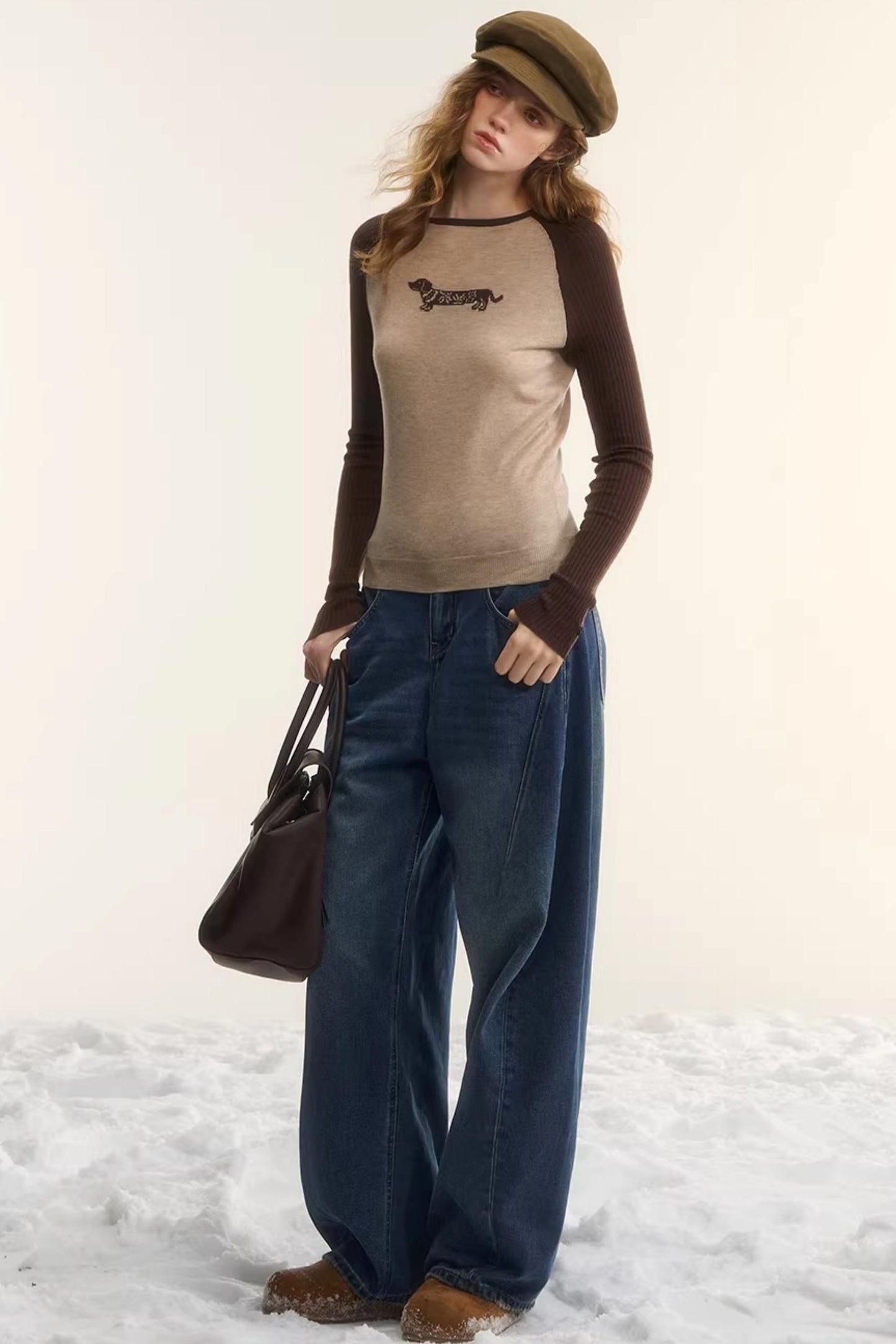 Wool Fair Isle Dachshund Top